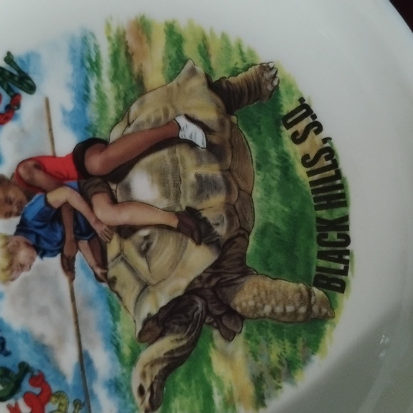 🐢  Vintage REPTILE GARDENS SOUTH DAKOTA Plate Miniature PLATE 4 1/2" - Picture 4 of 16